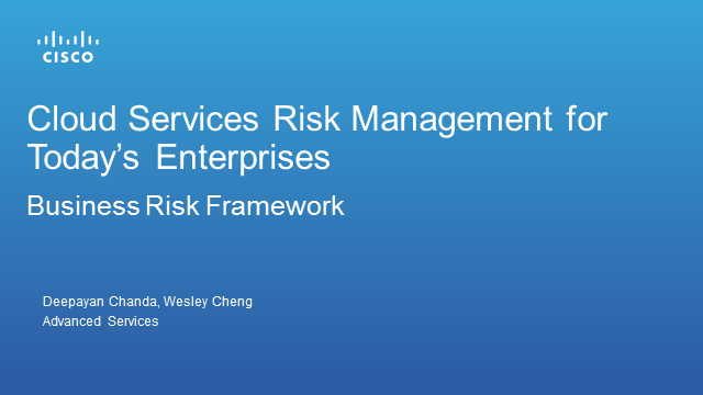 Cloud Services Risk Management