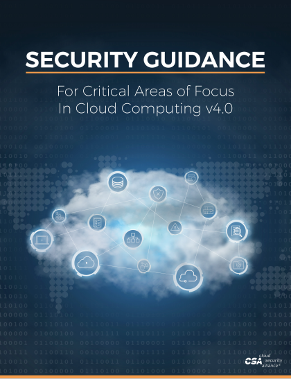 Security Guidance for Critical Areas of Focus in Cloud Computing v4.0