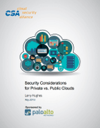Security Considerations for Private vs. Public Clouds