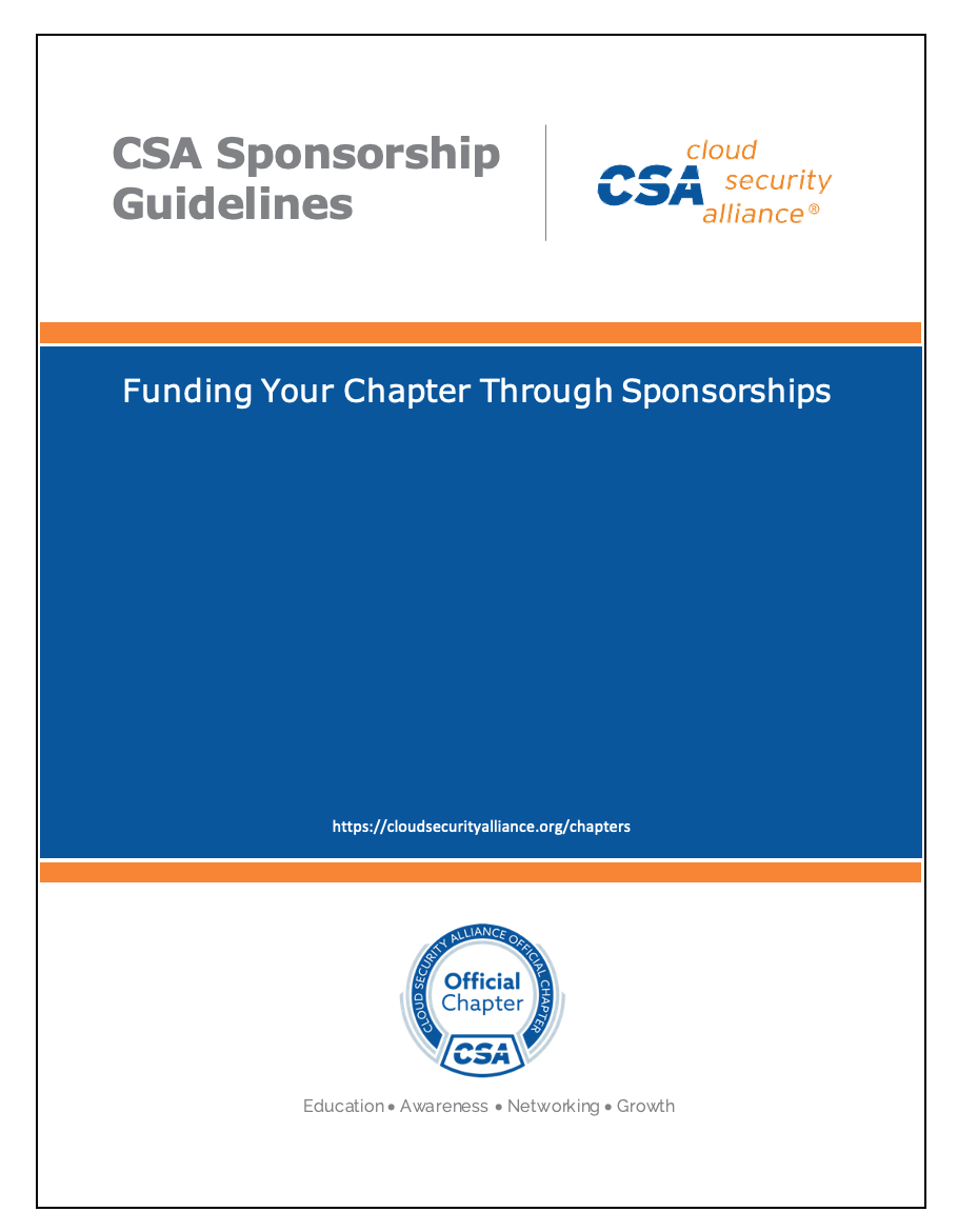 Funding Your Chapter Through Sponsorships