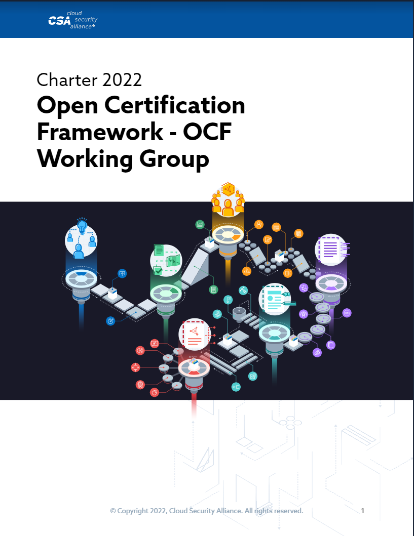 Open Certification Framework Working Group Charter