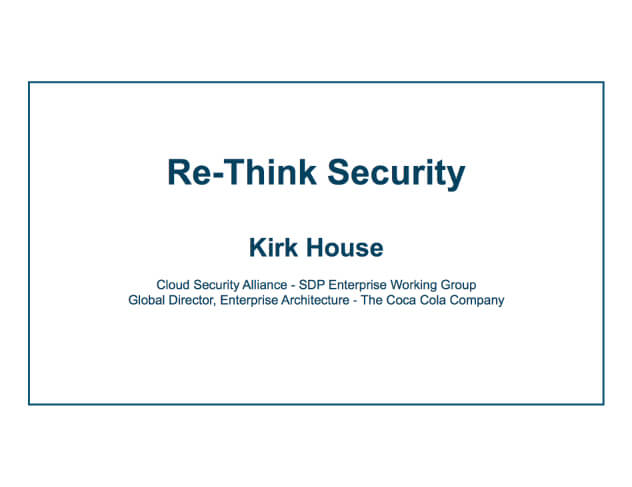 Re-Think Security