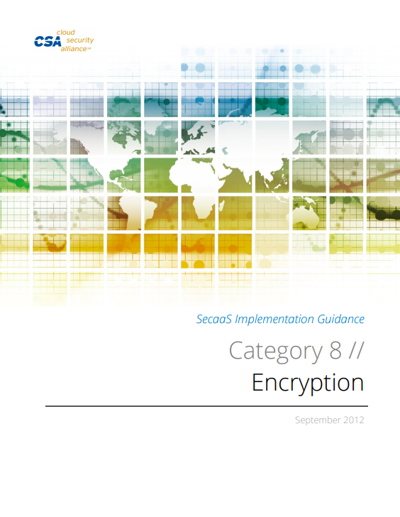 SecaaS Category 8 // Encryption Implementation Guidance