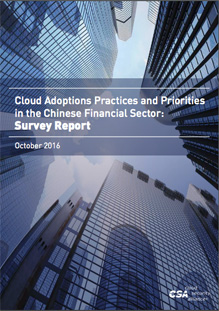 Cloud Adoption Practices & Priorities in the Chinese Financial Sector