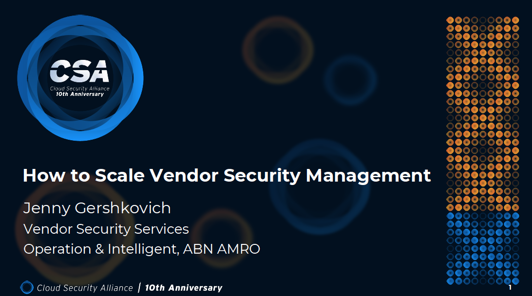 How to scale Vendor Security Management - Jenny Gershkovich
