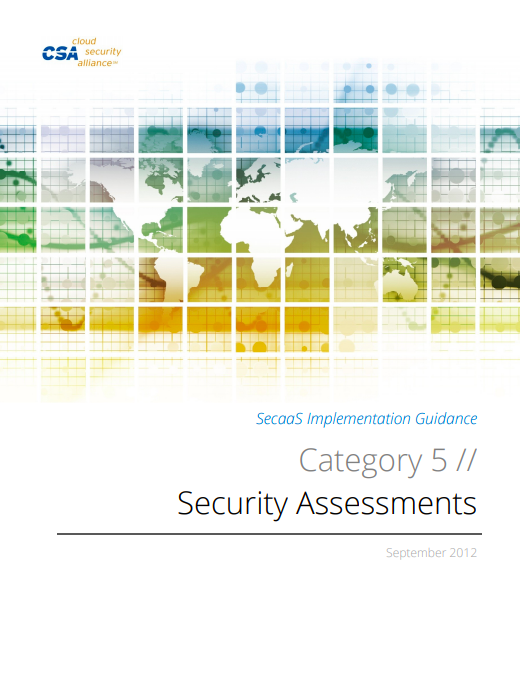 SecaaS Category 5 // Security Assessments Implementation Guidance