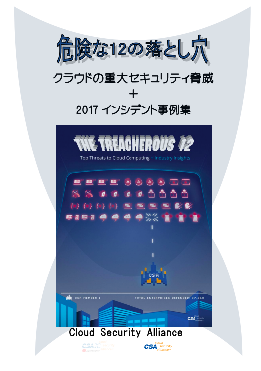 The Treacherous 12 – Top Threats to Cloud Computing + Industry Insights - Japanese Translation