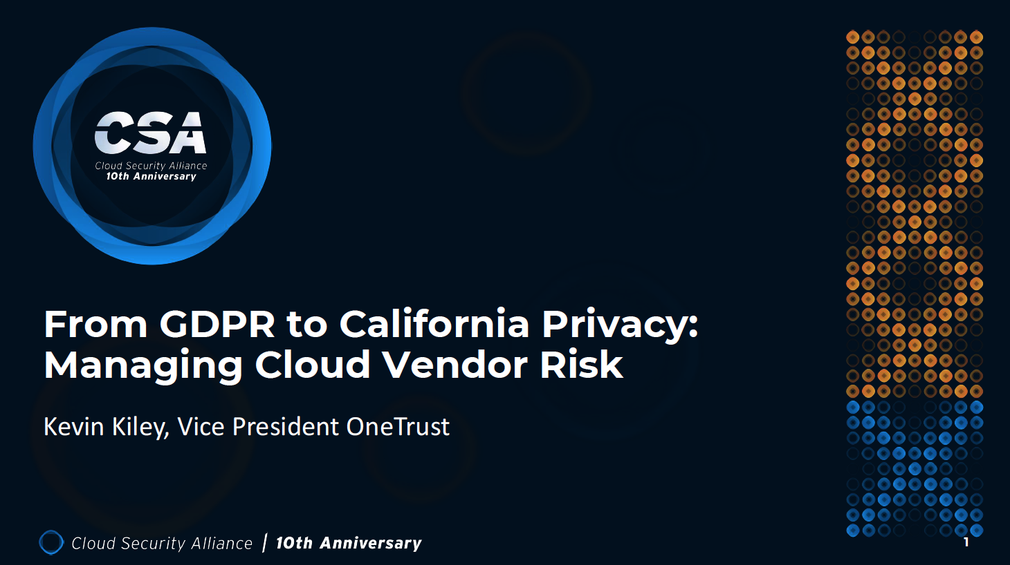 From GDPR to California Privacy: Managing Cloud Vendor Risk