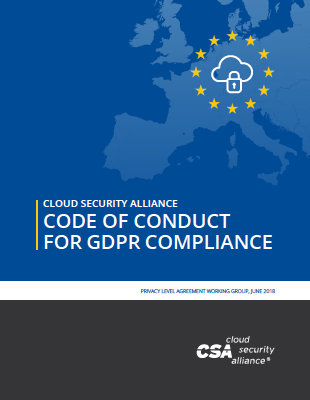 CSA Code of Conduct for GDPR Compliance 
