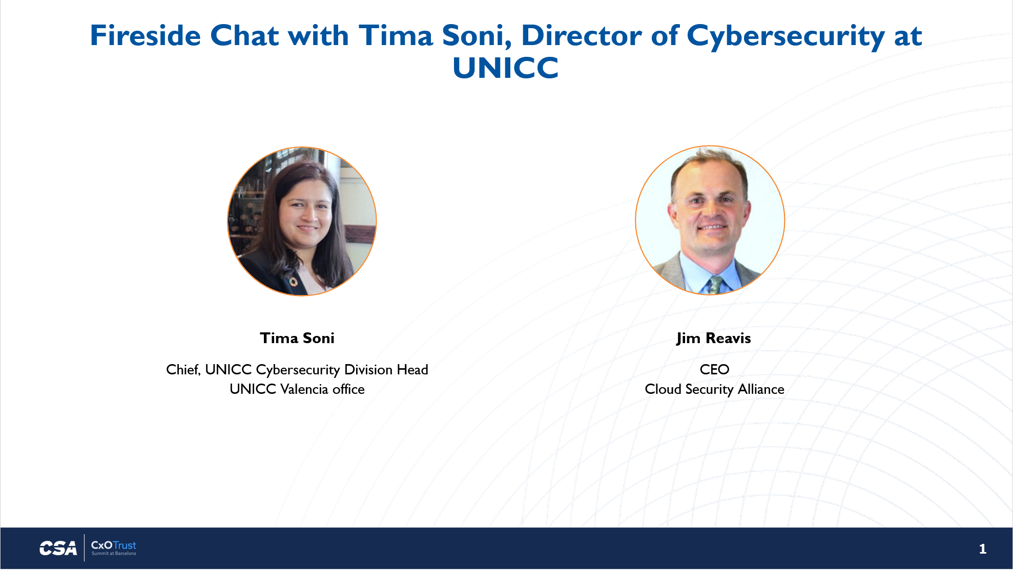 Fireside Chat with Tima Soni, Director of Cybersecurity at UNICC