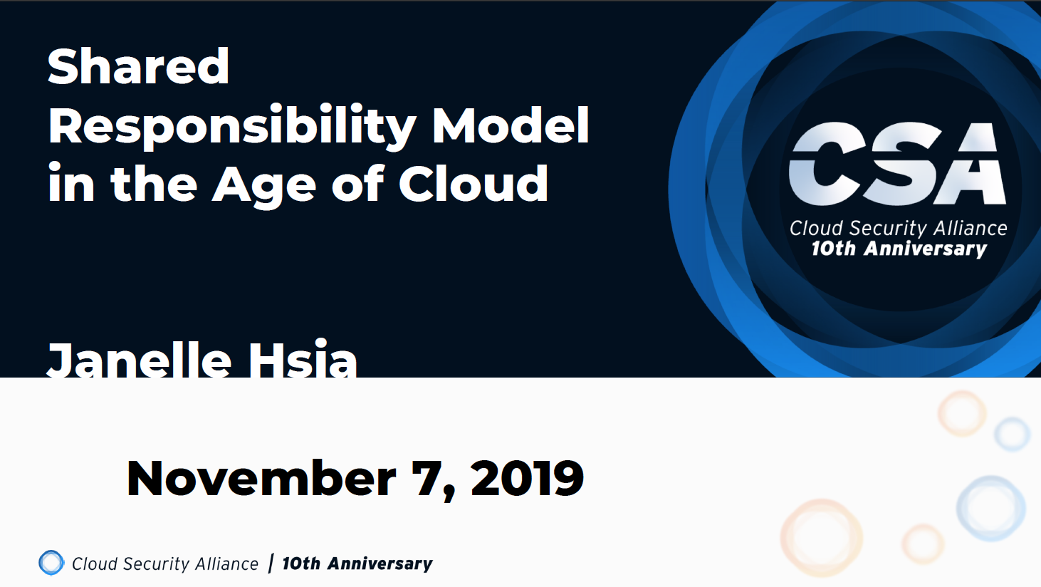 Shared Responsibility Model in the Age of Cloud - Janelle Hsia